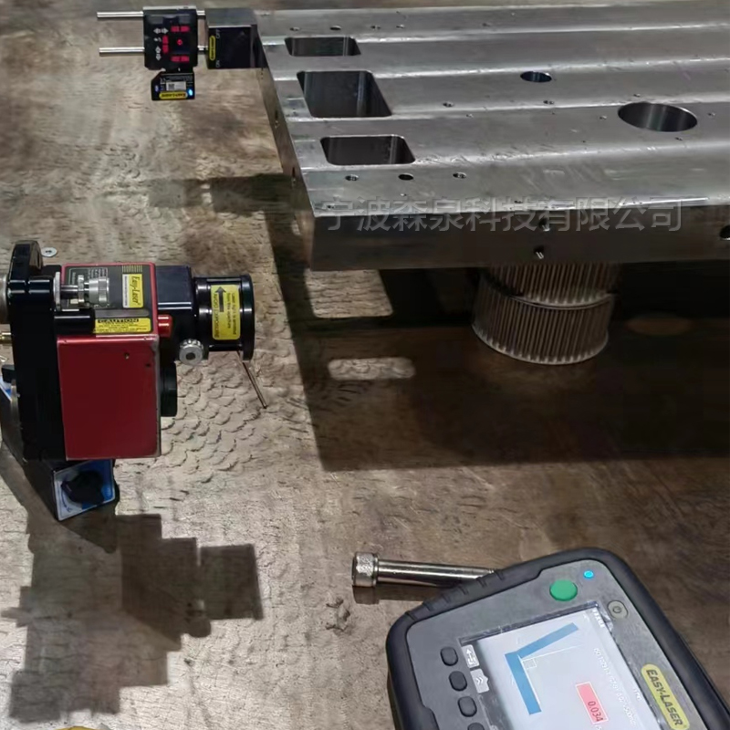 印刷機墻板垂直度測量